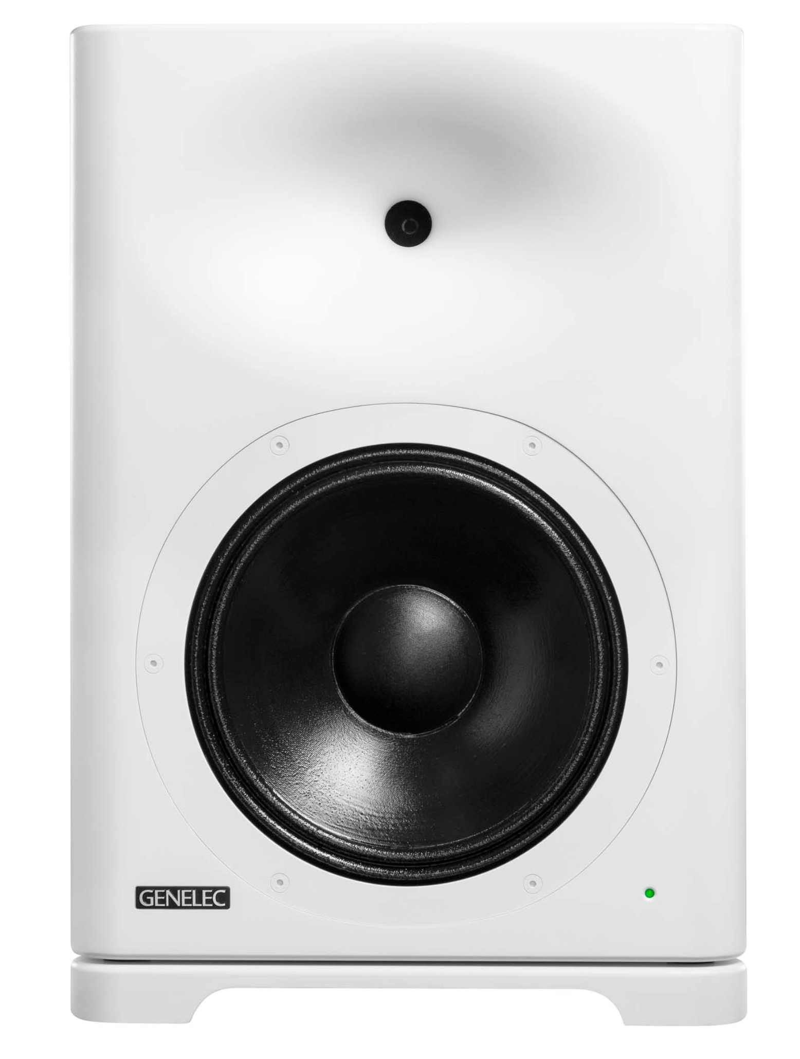Genelec S360 SAM Active Studio Monitors  in white.  Front image