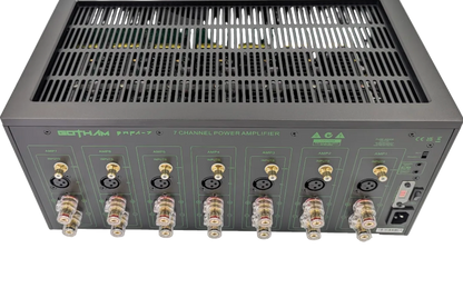 Gotham Audio BWPA-7 Power Amplifier, back and top of unit