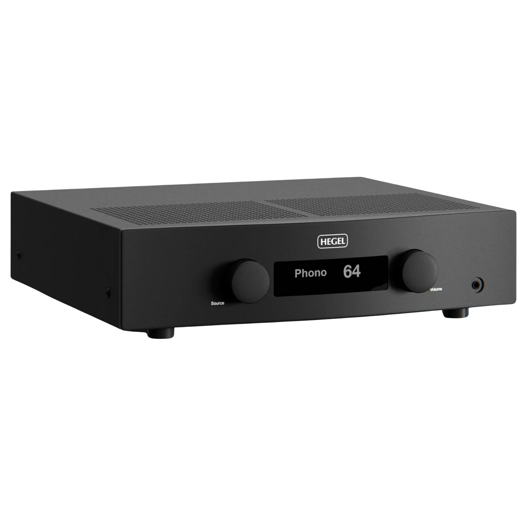 Hegel H200 Integrated Streaming Amplifier, angled view