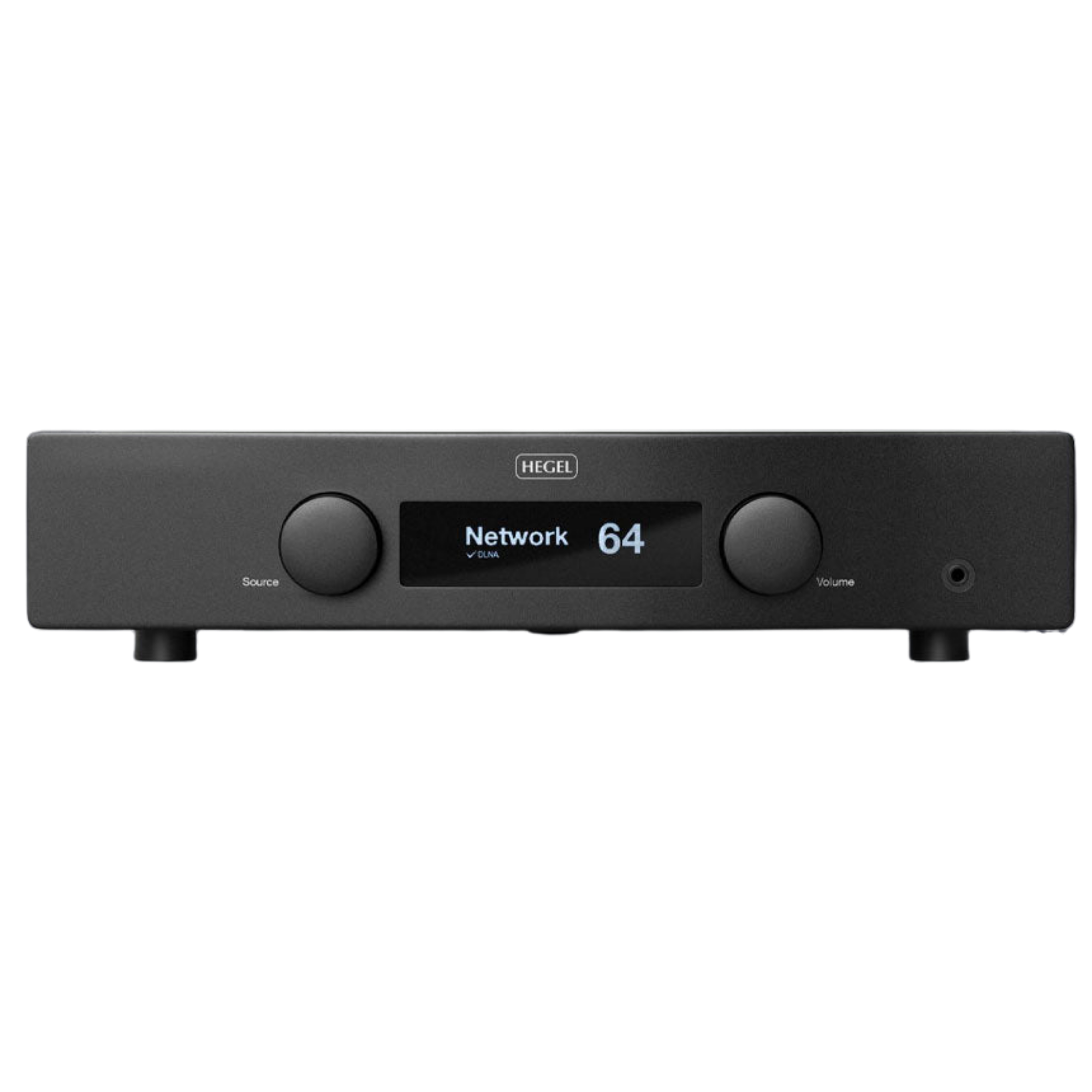 Hegel H200 Integrated Streaming Amplifier, front of unit