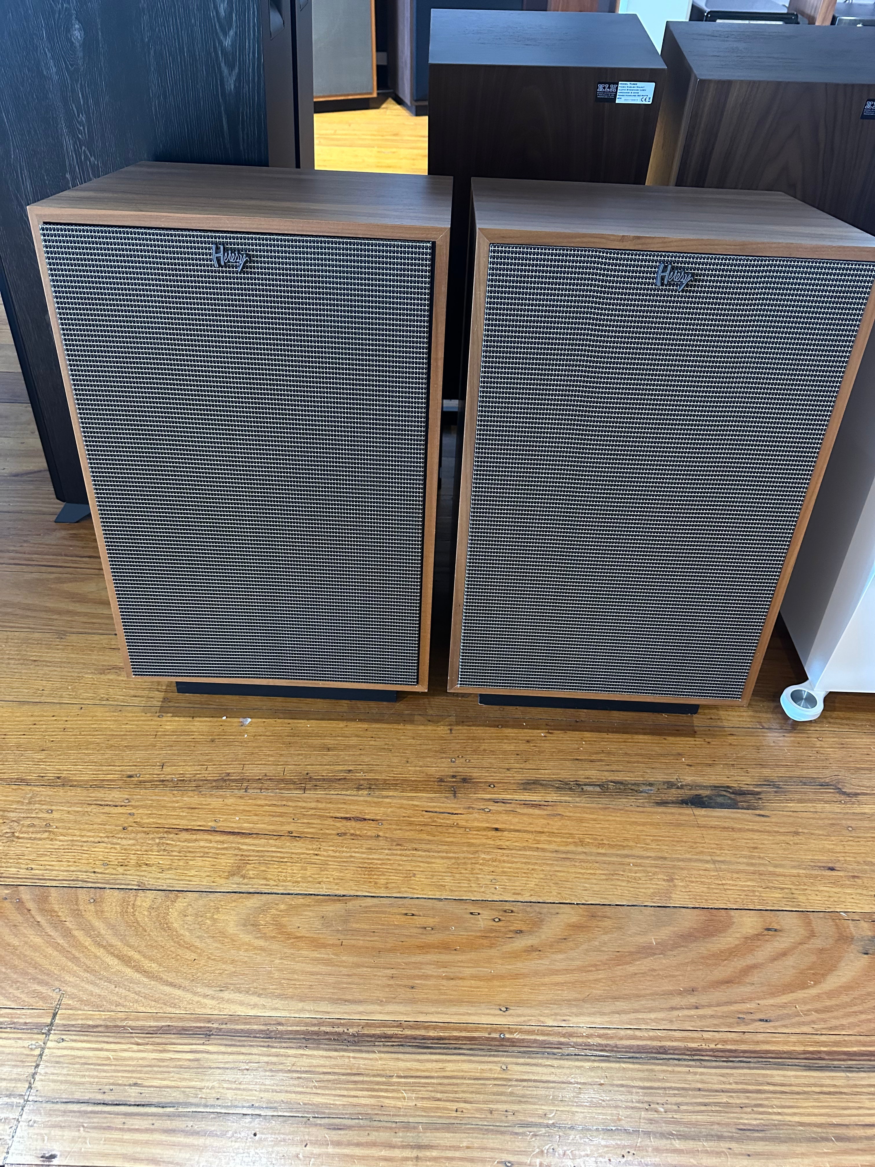 Klipsch Heresy IV Floorstanding Speakers Walnut (EX-DISPLAY)
