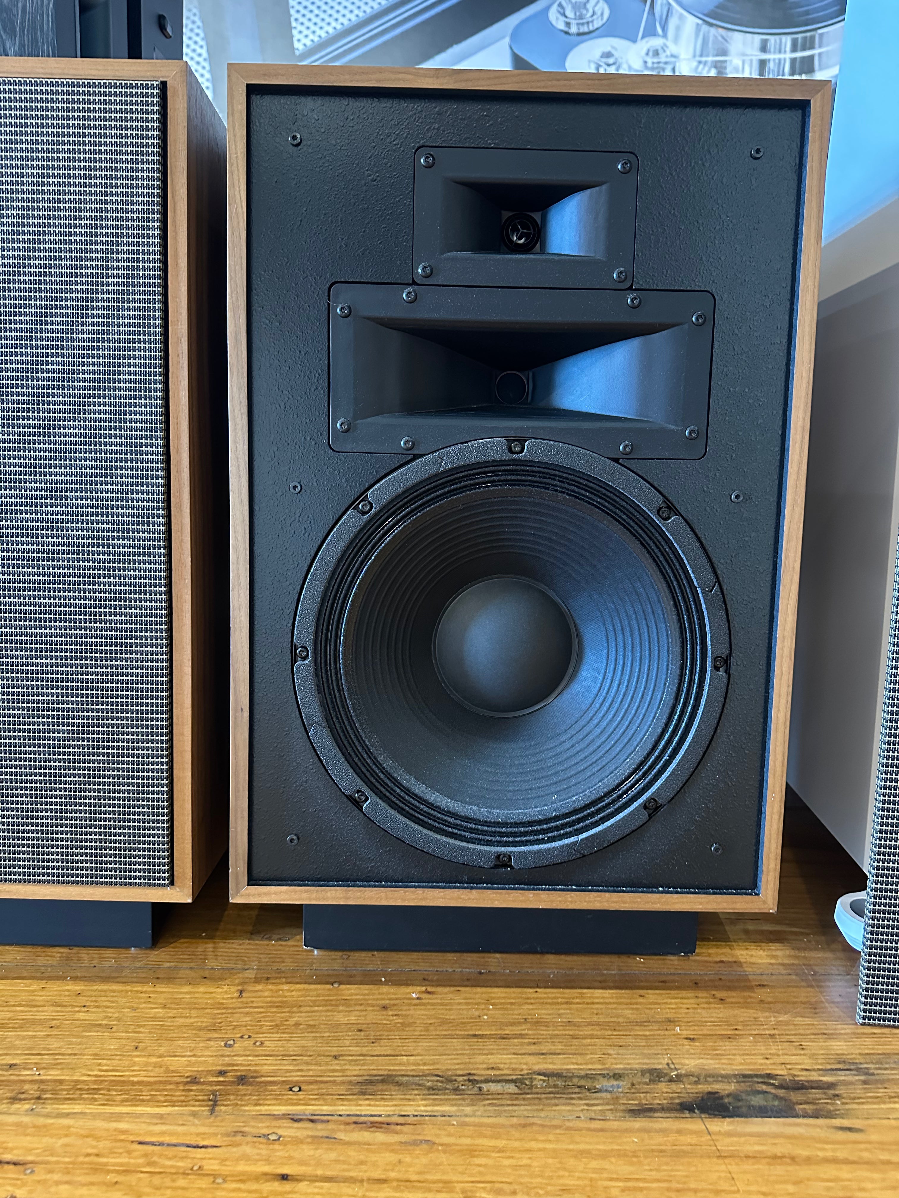 Klipsch Heresy IV Floorstanding Speakers Walnut (EX-DISPLAY)