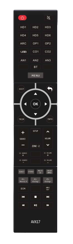 IOTA VX AVX17 17-Channel Preamplifier, remote control