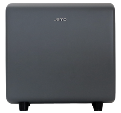 Jamo Cube Compact Powered Subwoofer, Grey Front