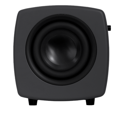 Jamo Cube Compact Powered Subwoofer, Grey side