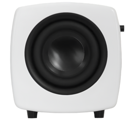 Jamo Cube Compact Powered Subwoofer, white side
