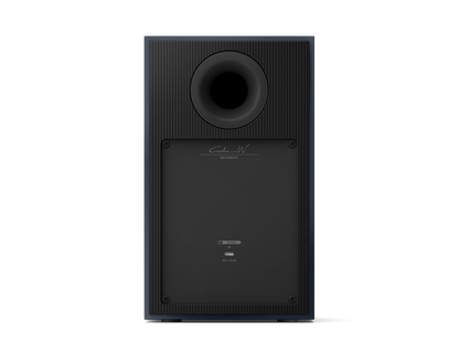 KEF Coda W Active Speakers in Midnight Blue, back of speaker