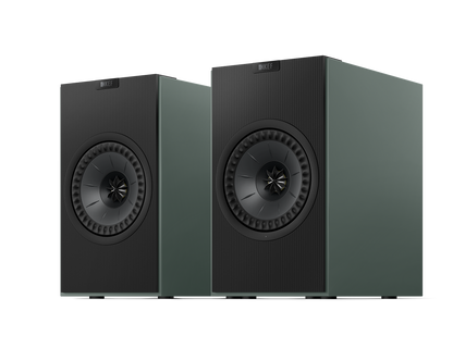 KEF Coda W Active Speakers in Moss Green