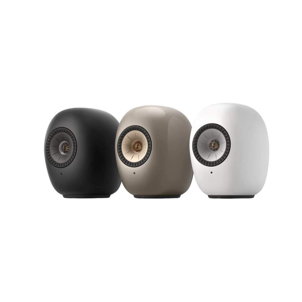 KEF LS Luxe Active Wireless Bookshelf Speakers, range of colours
