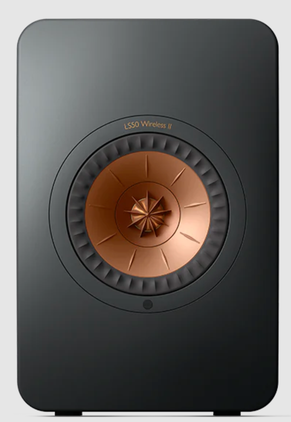 KEF LS50 Wireless II Bookshelf Speakers in Carbon Black - front image