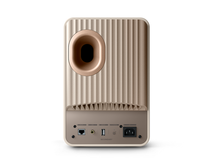 KEF LS50 Wireless II Speakers in Sand Shell individual speaker, back