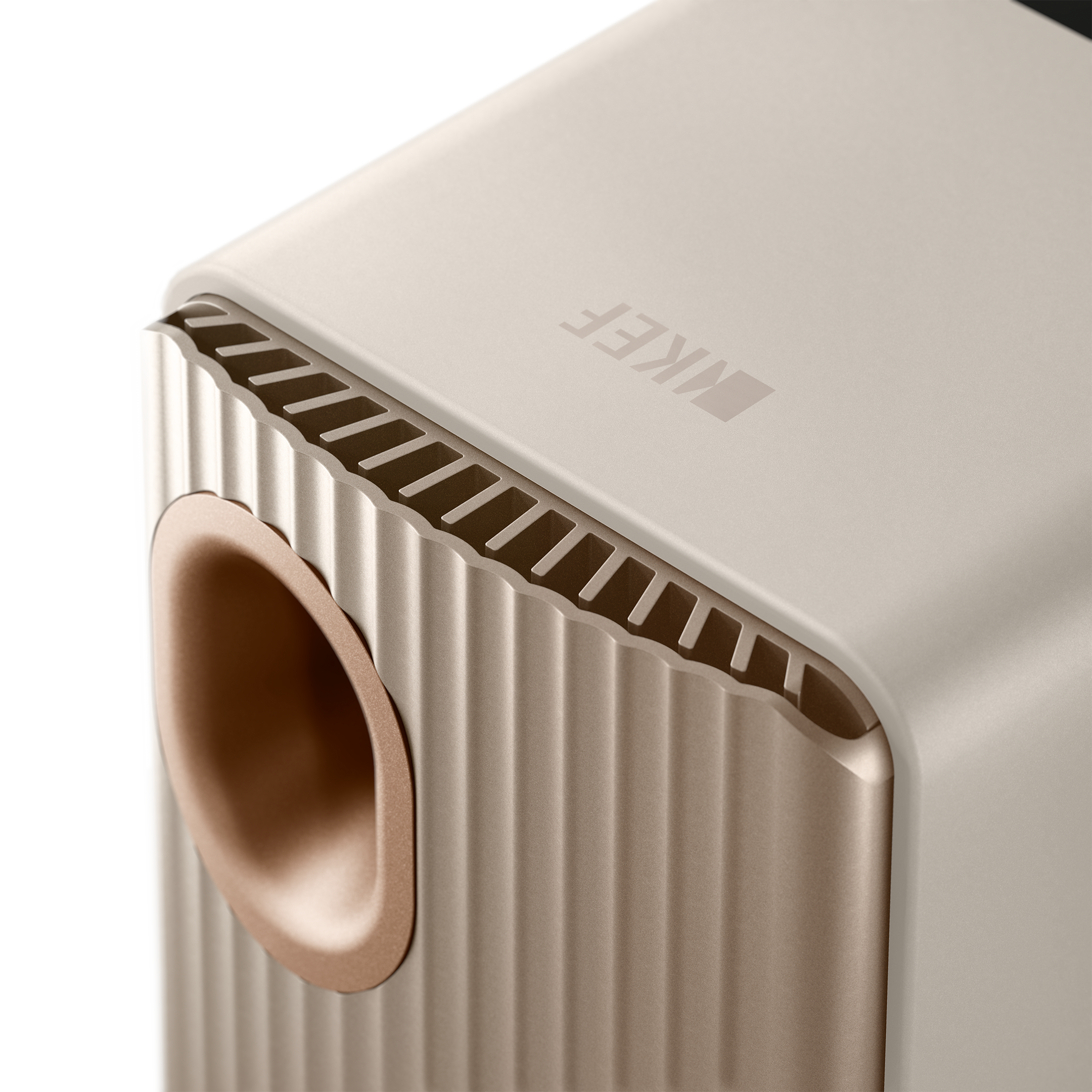 KEF LS50 Wireless II Speakers in Sand Shell, back details