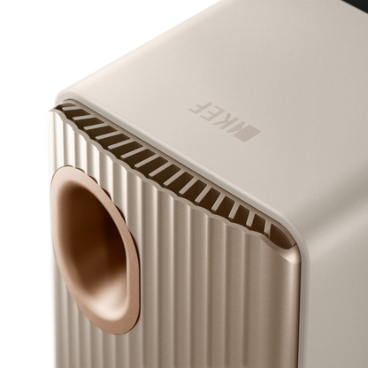 KEF LS50 Wireless II Speakers in Sand Shell, back details