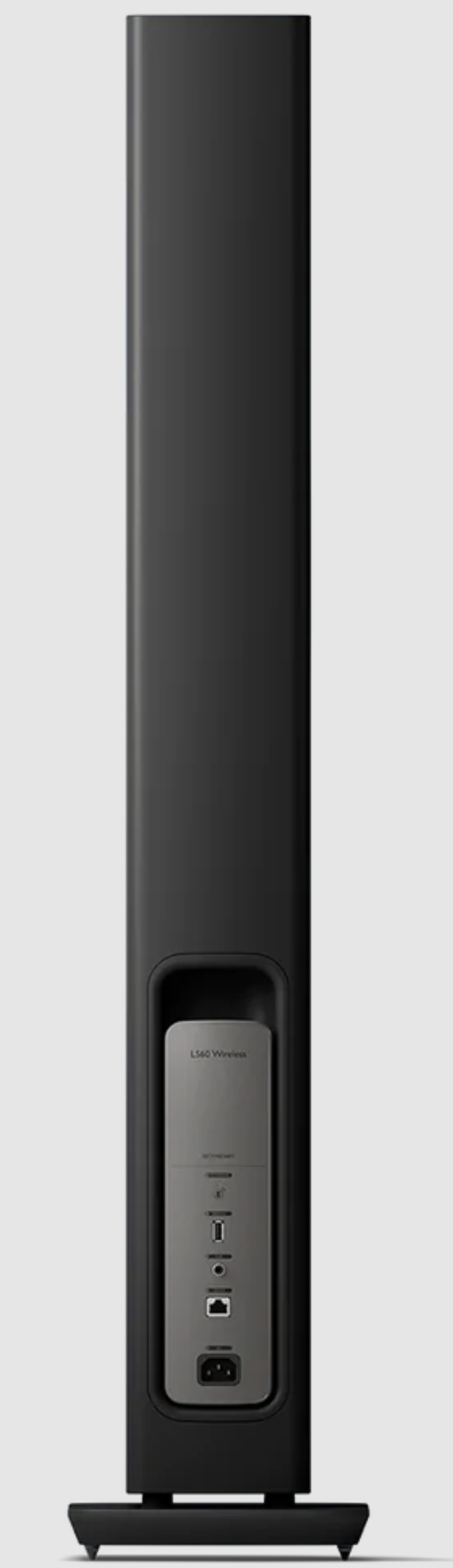 KEF LS60 Wireless Floorstanding Speakers Speakers in Carbon Black - back mage