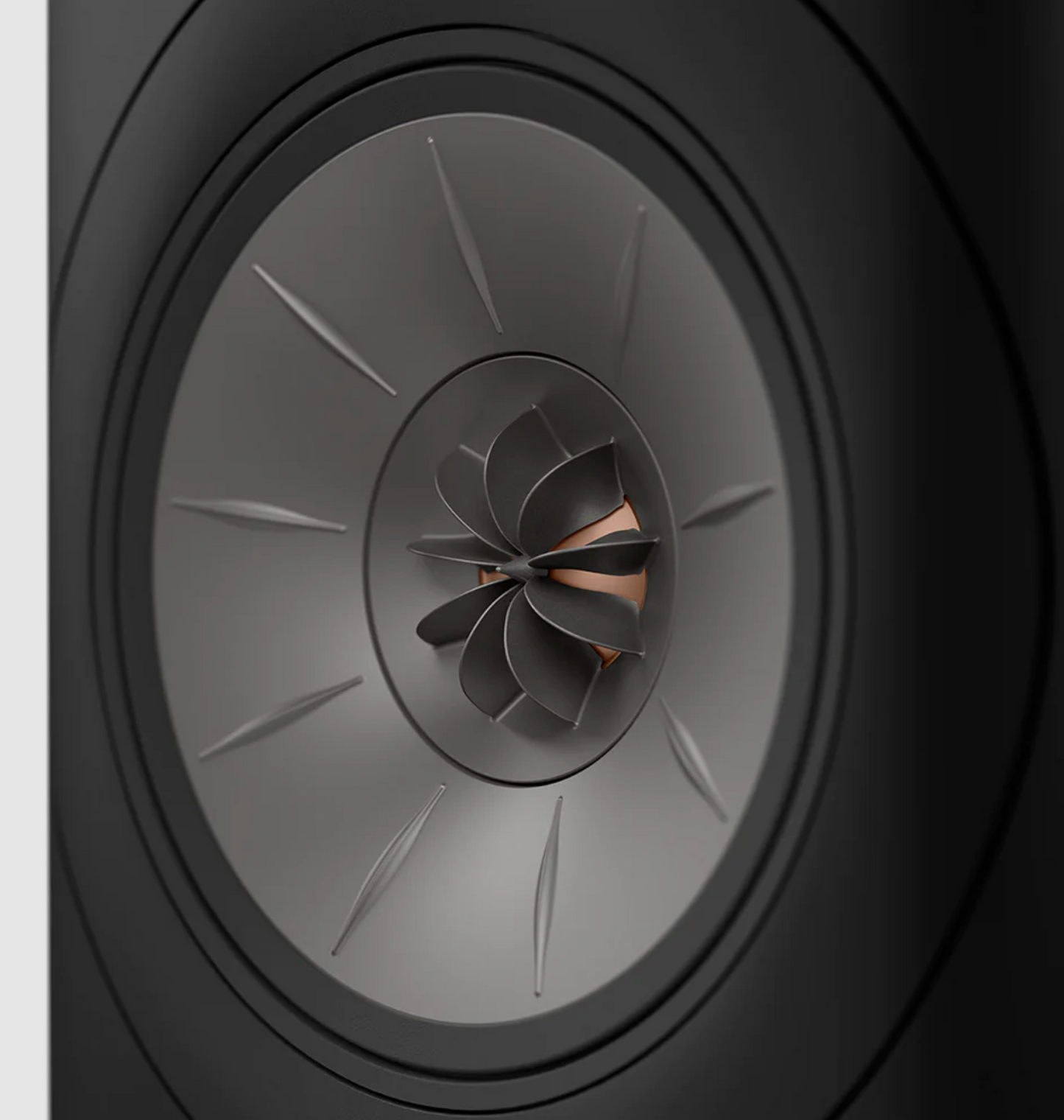 KEF LS60 Wireless Floorstanding Speakers Speakers in Carbon  Black - close up image