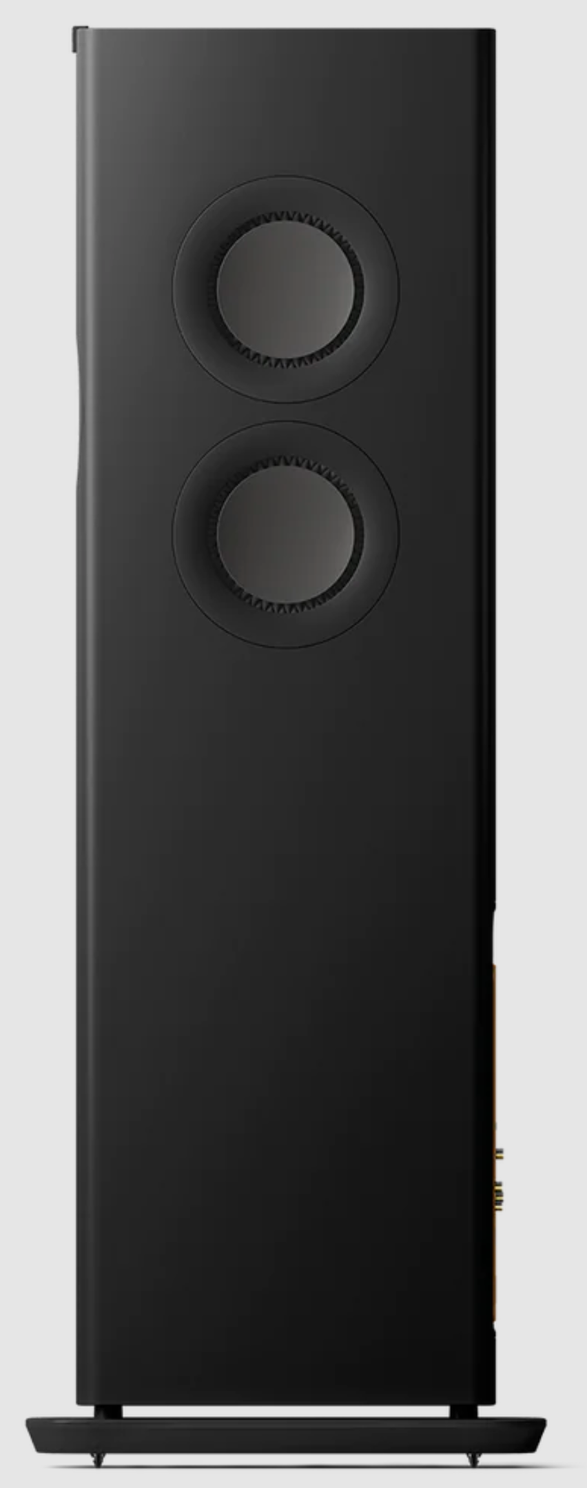 KEF LS60 Wireless Floorstanding Speakers in Carbon Black - individual speaker side image