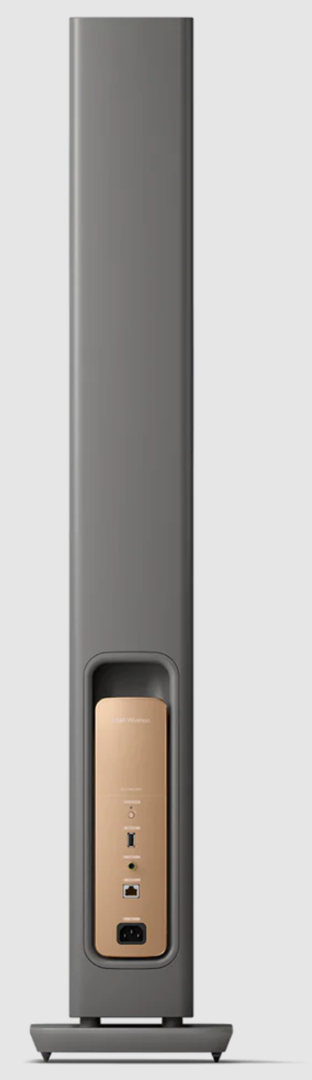KEF LS60 Wireless Floorstanding Speakers Speakers in Titanium Gray. Individual speaker back image
