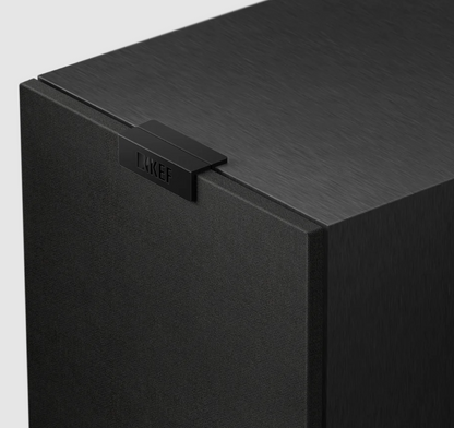 KEF Q3 Meta 2-way Bookshelf Speakers in Satin Black, with grille