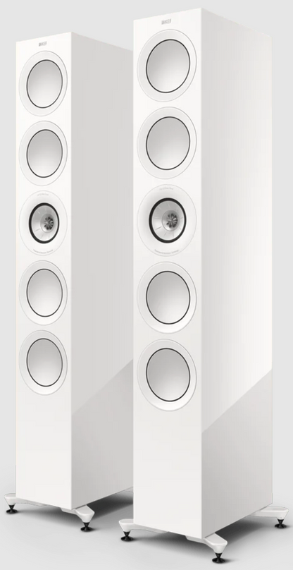 KEF R11 Meta Floorstanding Speakers in Gloss White