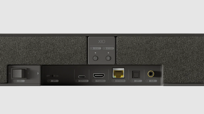 KEF XIO Soundbar in Slate black, back