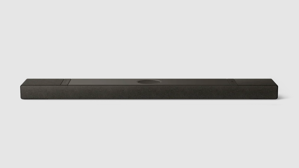 KEF XIO Soundbar in Slate black, front profile