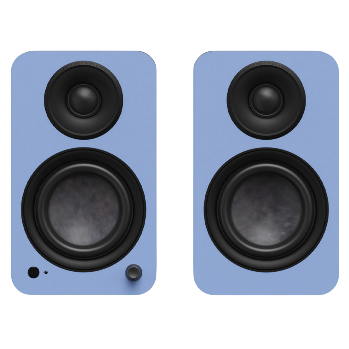 Kanto Audio YU4 2nd Generation 160W Active Speakers in Matte Ice Blue, front