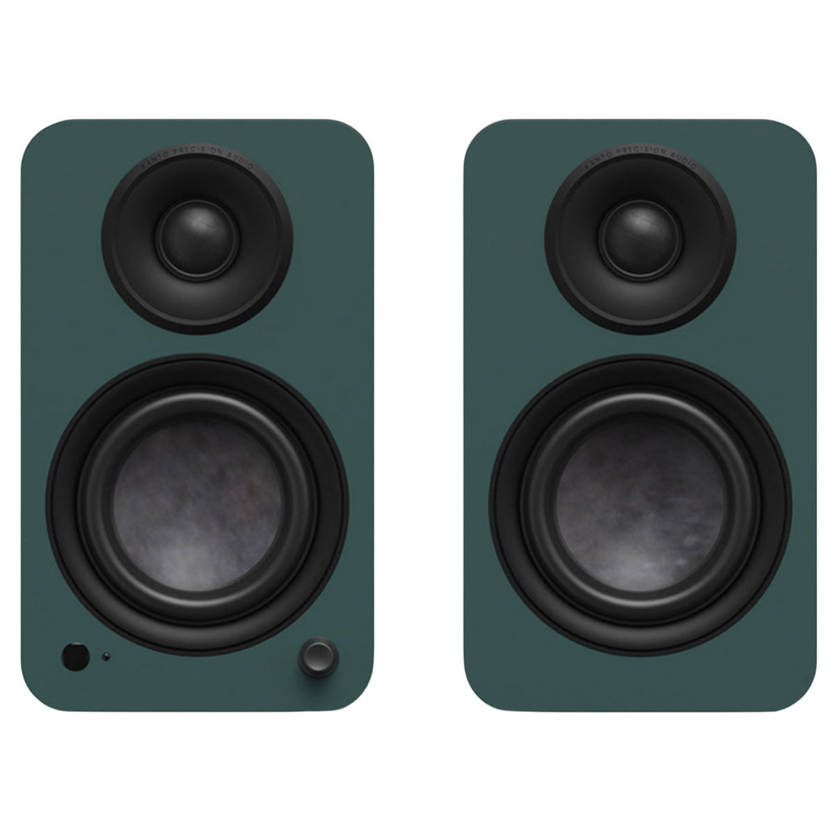Kanto Audio YU4 2nd Generation 160W Active Speakers in Matte Green, front