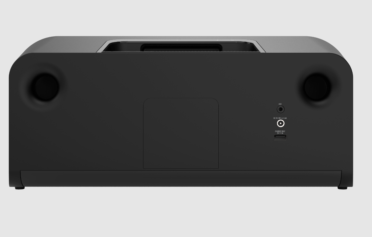 Klipsch Groove XXL Portable Bluetooth Speaker in black. Back image