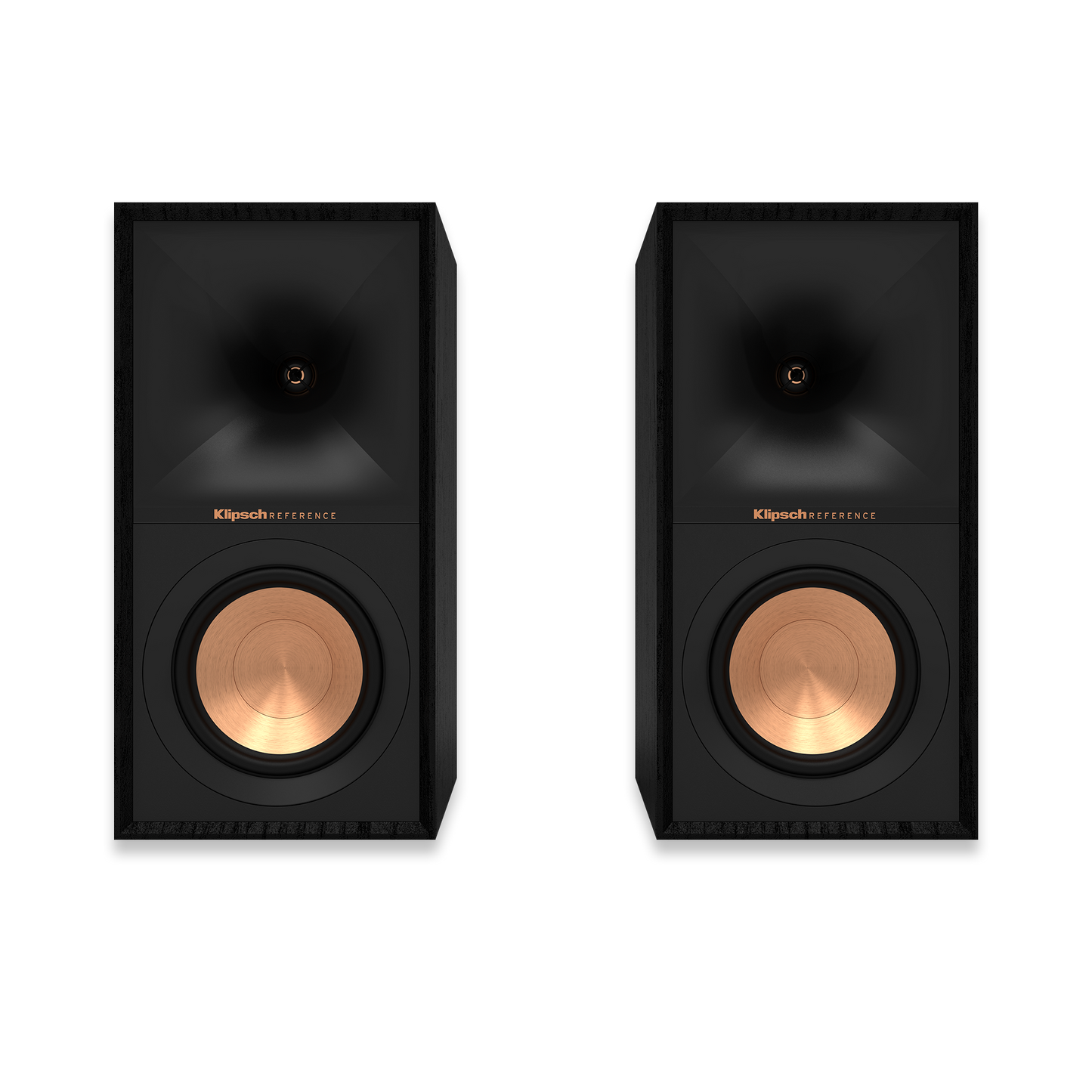 Klipsch R 50 M Ebony Bookshelf Speakers without Grille. Front image