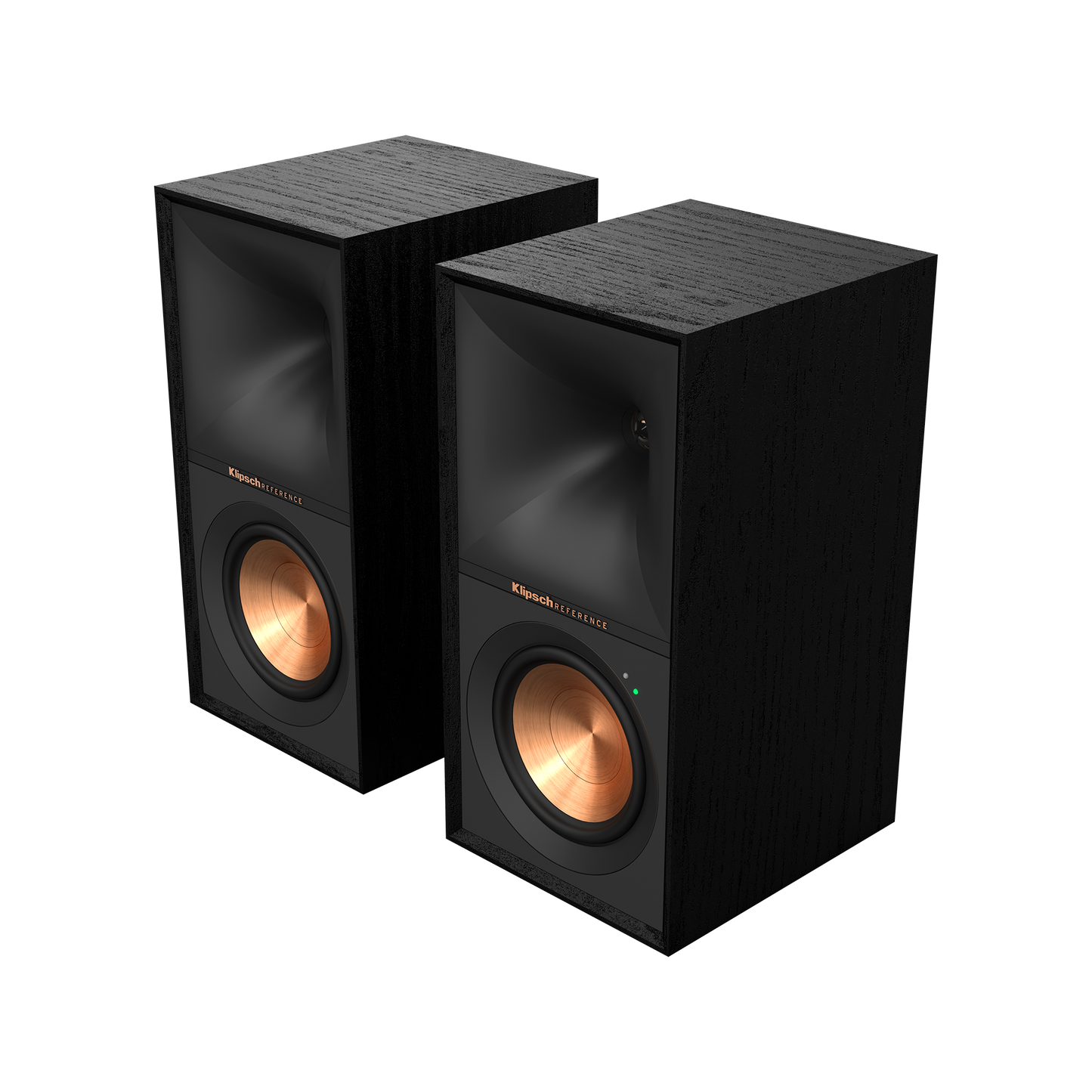 Klipsch R-50PM Powered Speakers with 5.25" Woofers. Black no grille