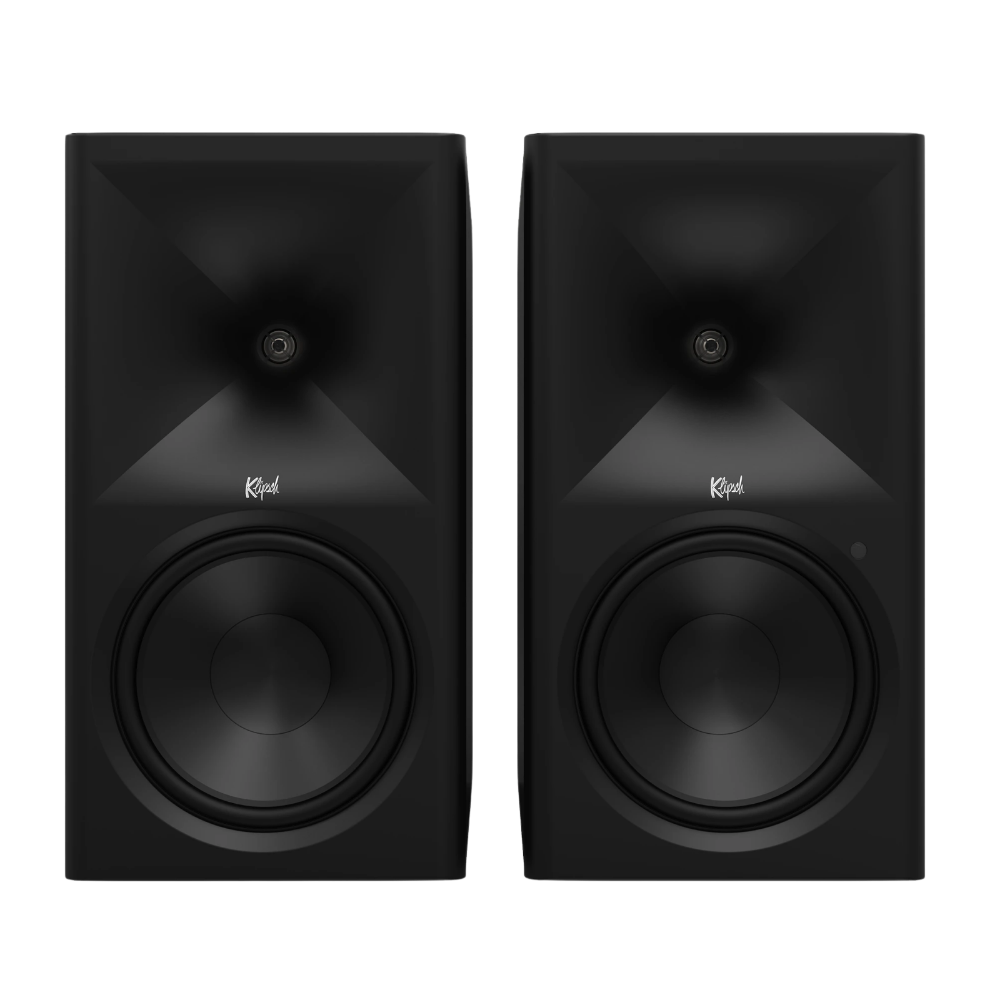 Klipsch The Nines II Powered Speakers in Ebony, front without grilles