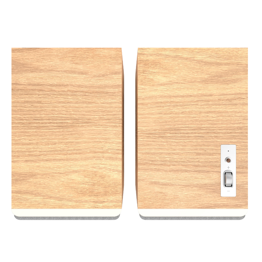Klipsch The Nines II Powered Speakers in Red Oak, top