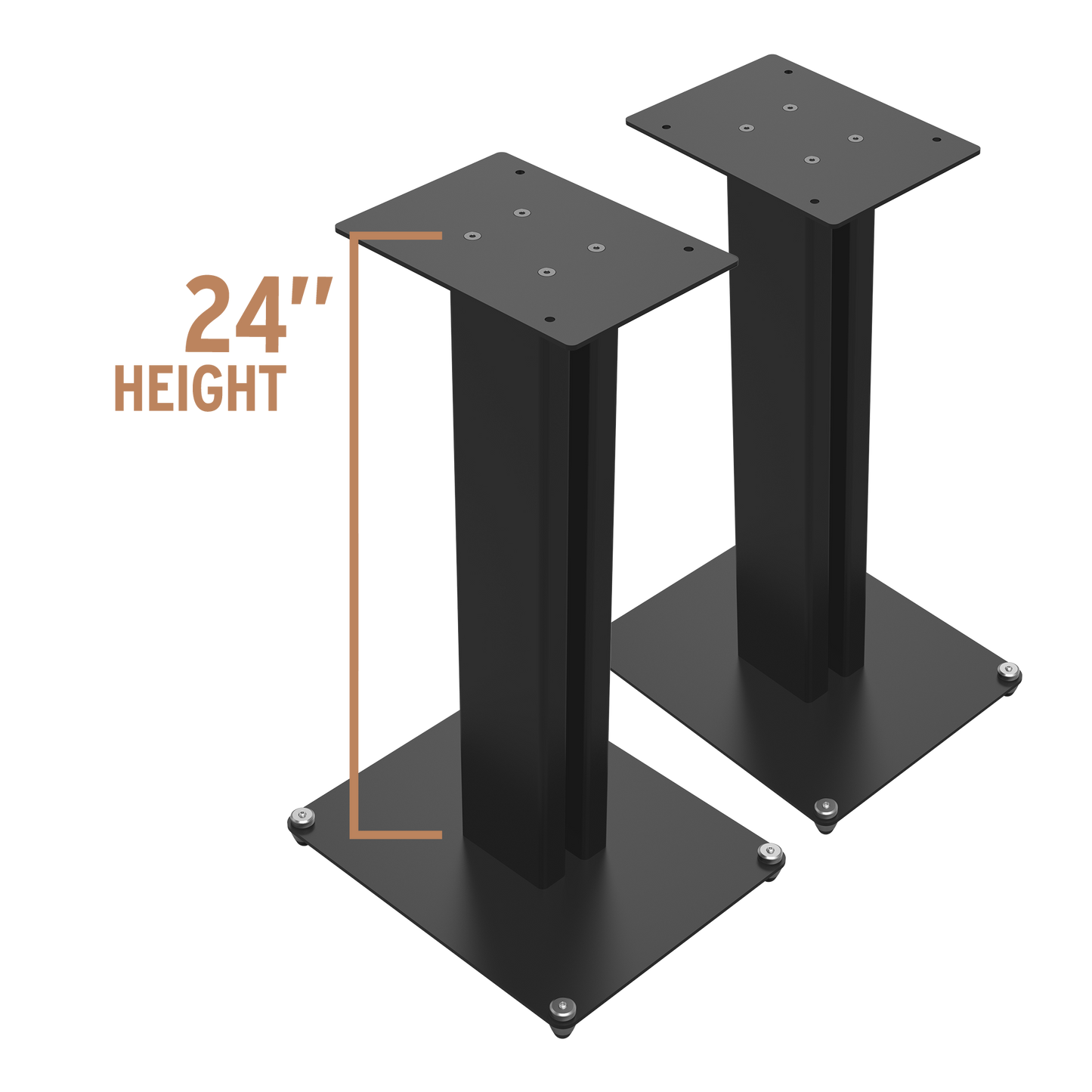 Klipsch KS24 inch speaker stands; Compatible  with The Nines, The Sevens & RP-600M II 