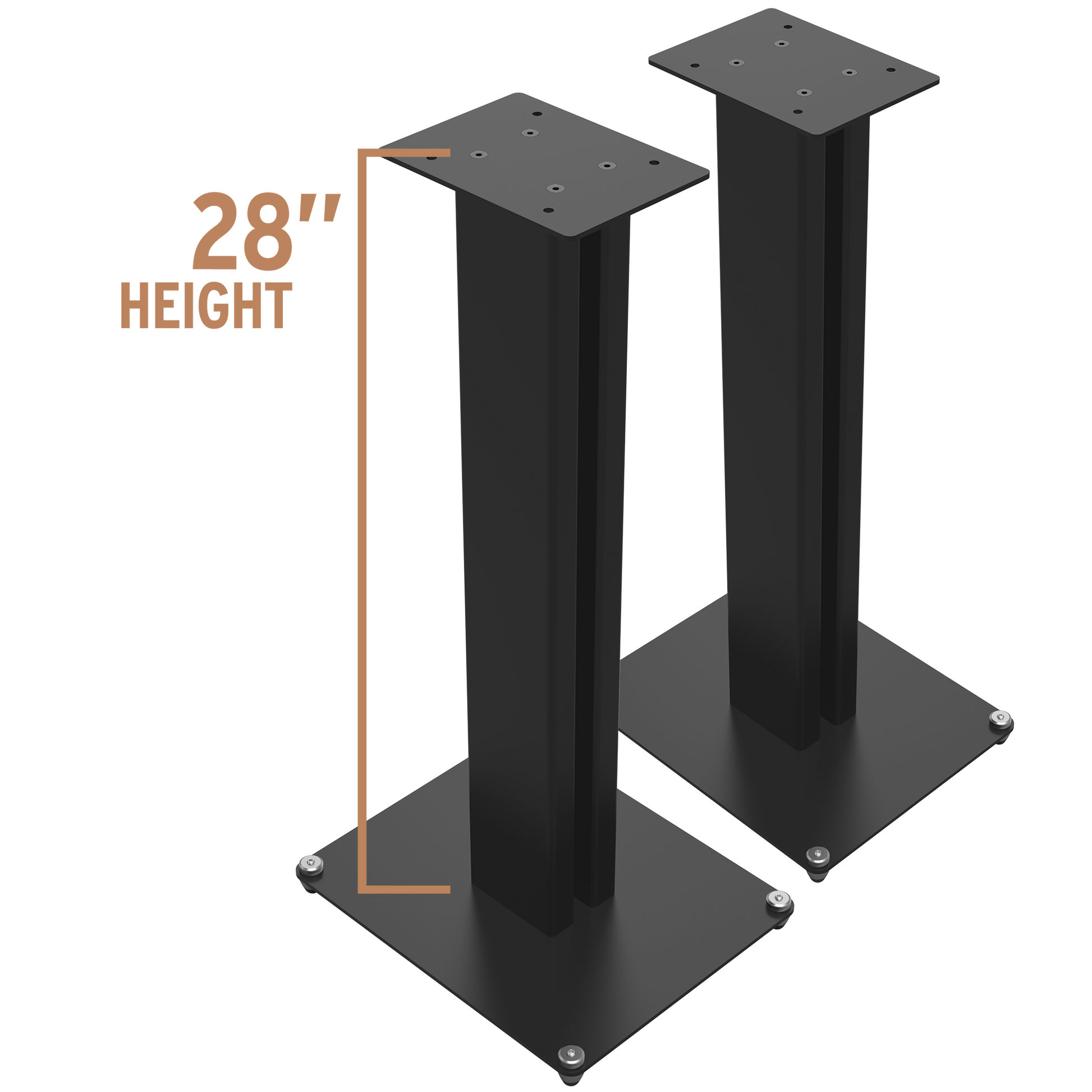 Klipsch KS28 inch speaker stands; Compatible  with The Nines, The Sevens & RP-600M II. Hero image
