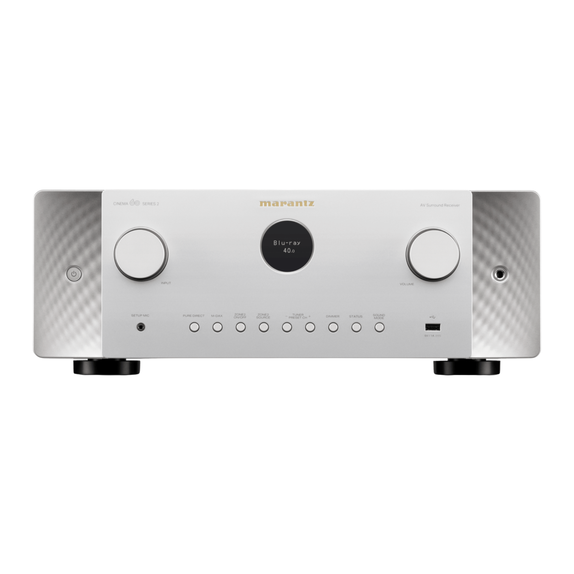  Marantz Cinema 60 Series 2 AV Receiver in Silver, front