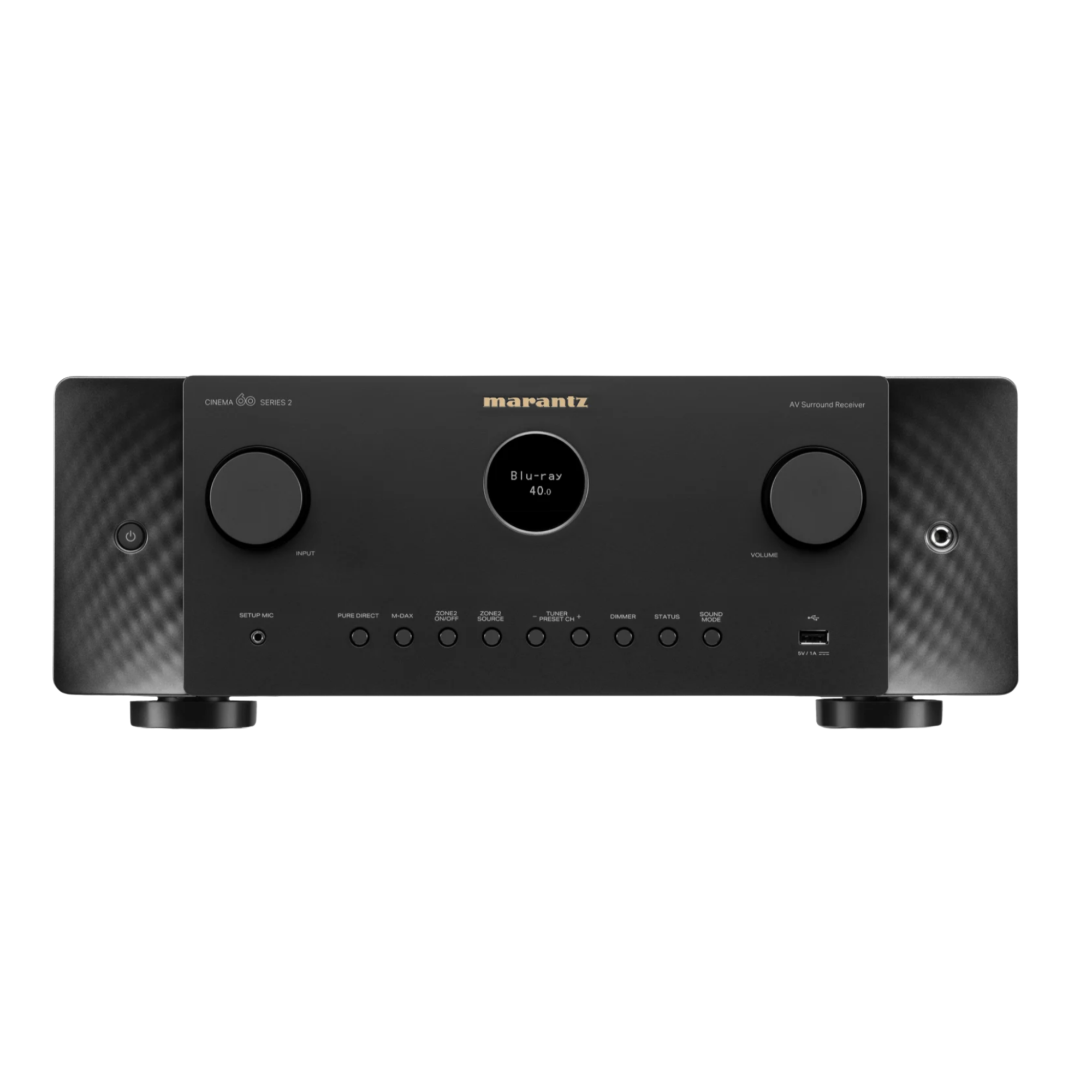  Marantz Cinema 60 Series 2 AV Receiver in Black, front