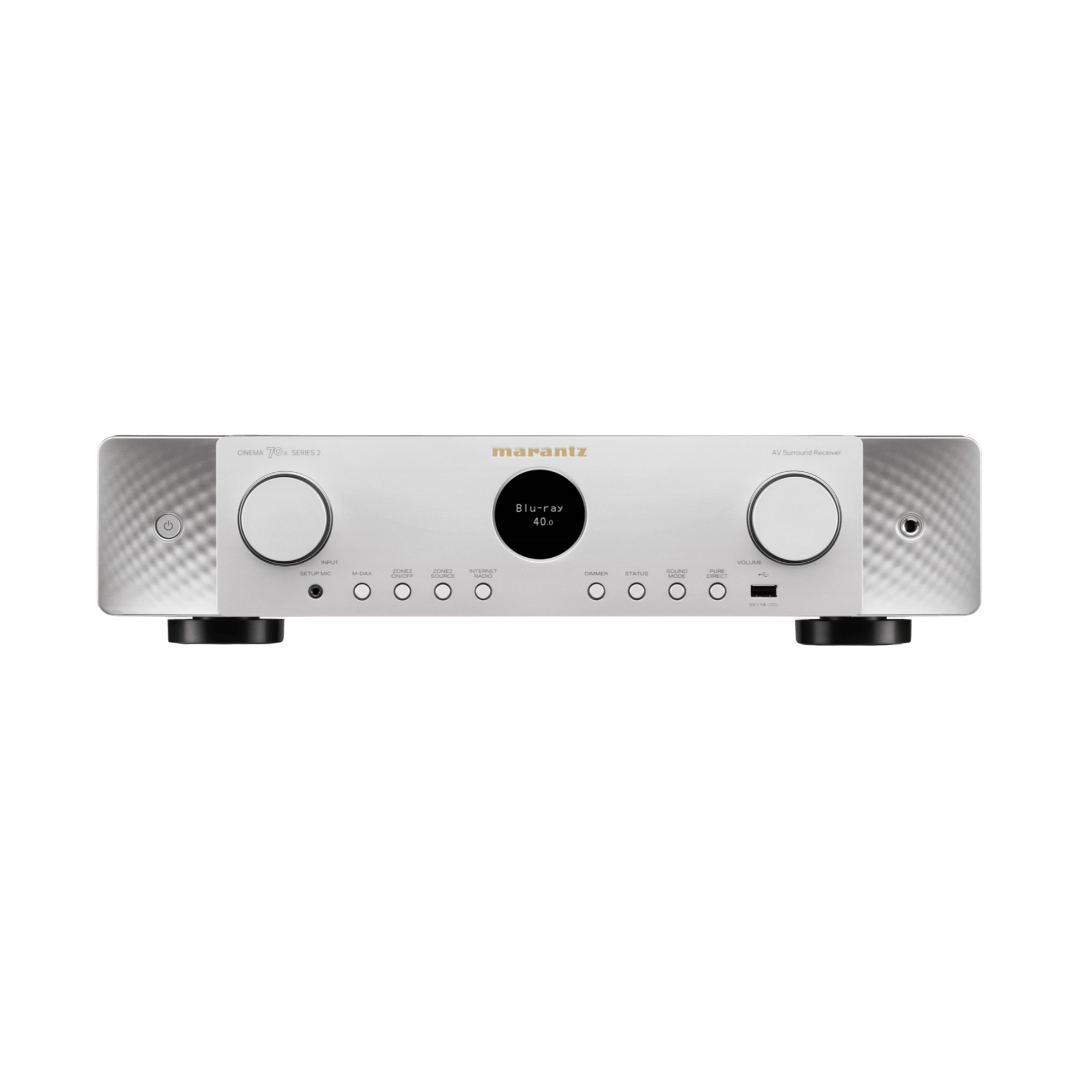 Marantz Cinema 70 Series 2 AV Receiver, silver/gold front