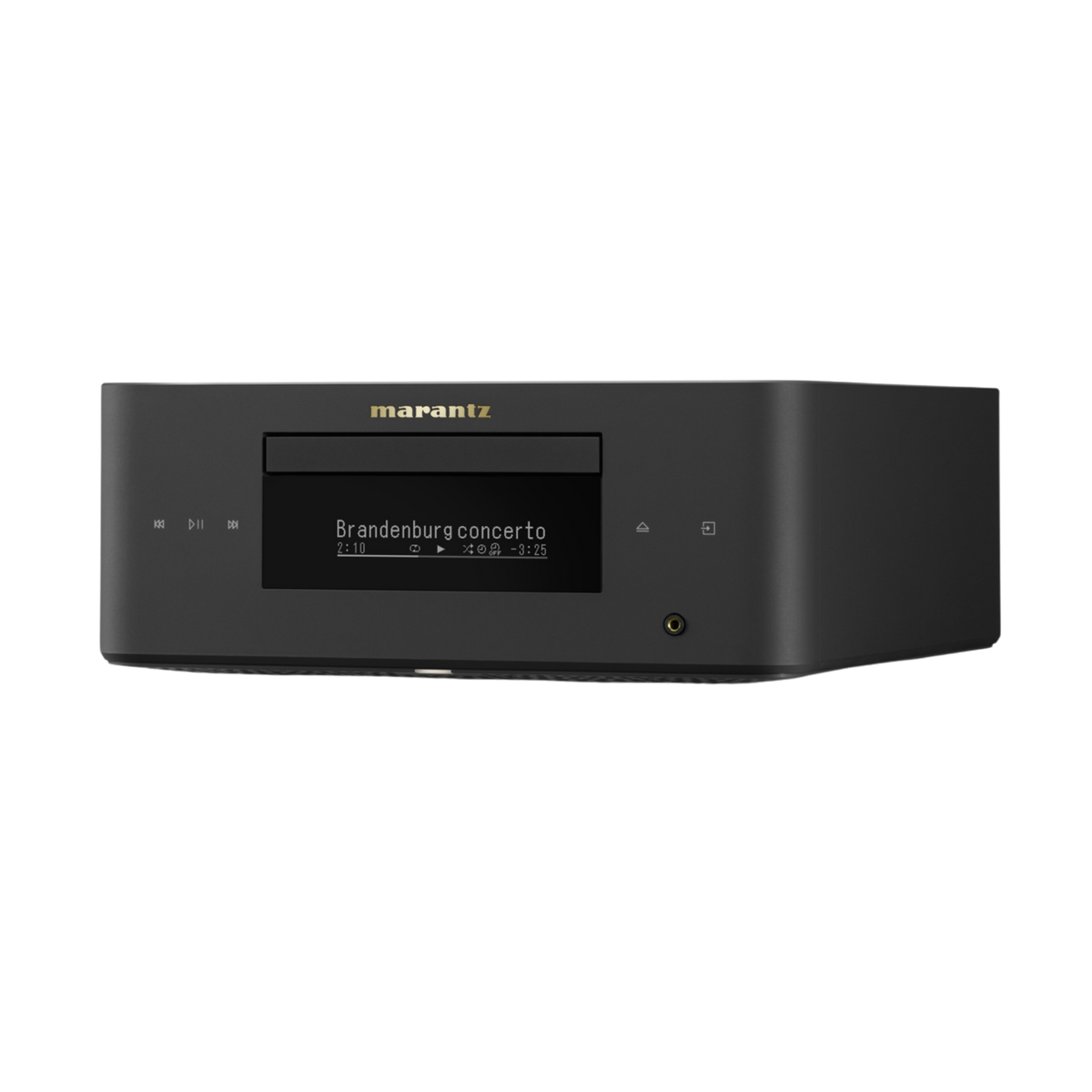 Marantz MCR 60n DAB black, angled to the left