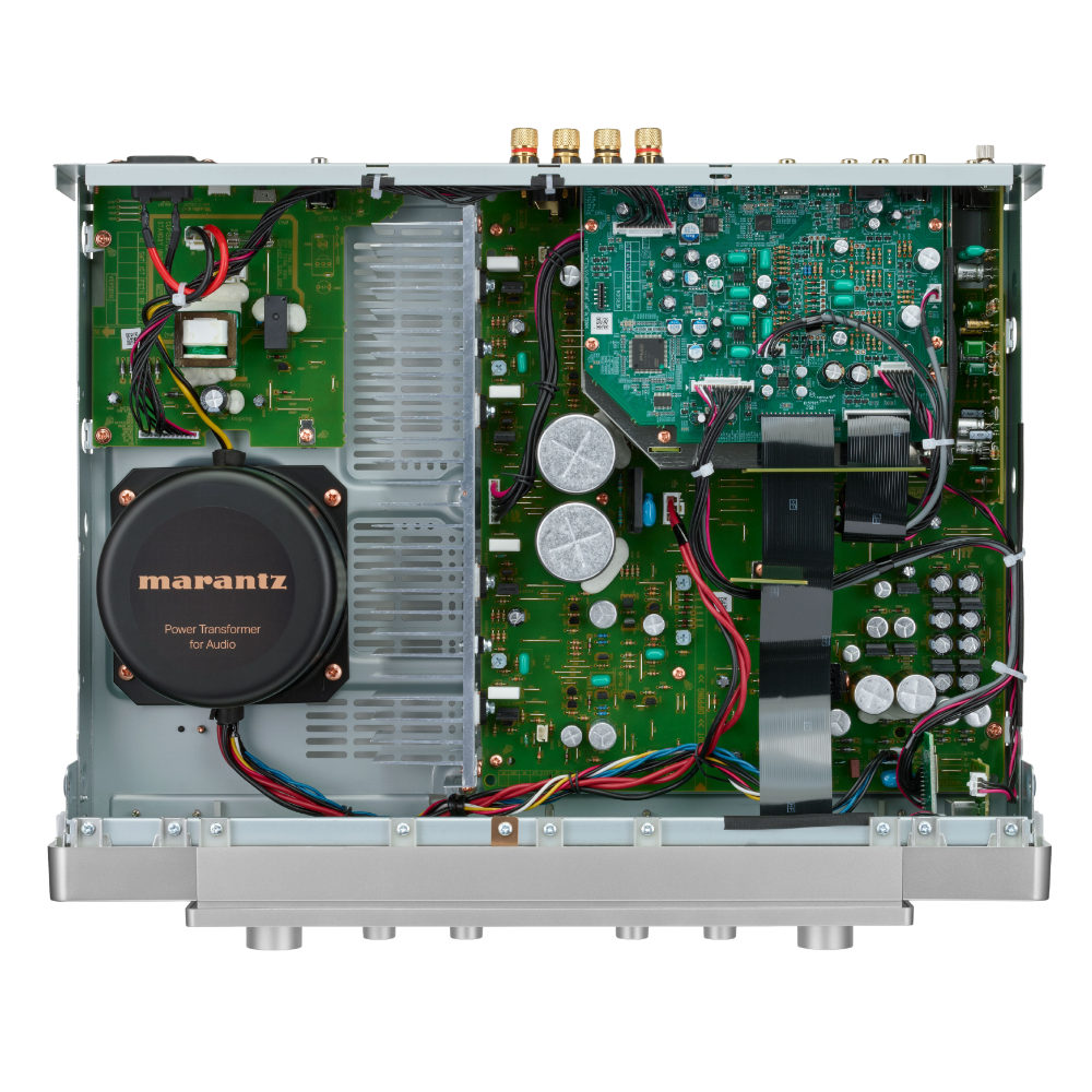 Marantz Model 70 Integrated Amplifier in Silver/Gold, internal componentry