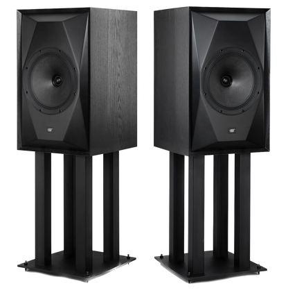Mobile Fidelity SourcePoint 10 Master Edition Loudspeakers  in Satin Black Ash, pair, on SourcePoint 10 stands, sold Separately