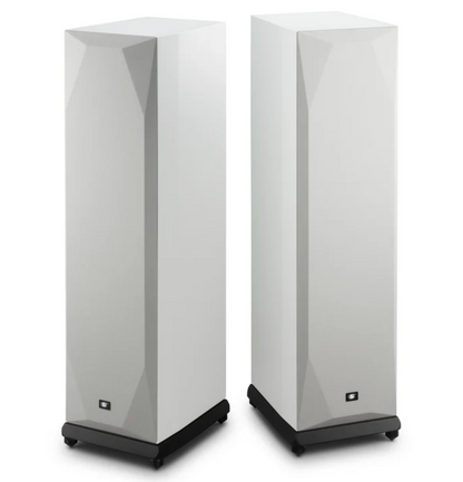 Mobile Fidelity SourcePoint 888 Floorstanding Speakers Pair in white, with grille.