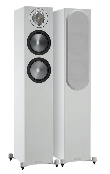 Monitor Audio Bronze 200 Floorstanding Speakers, pair in white
