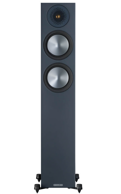 Monitor Audio Bronze 200 Floorstanding Speakers, individual speaker in black