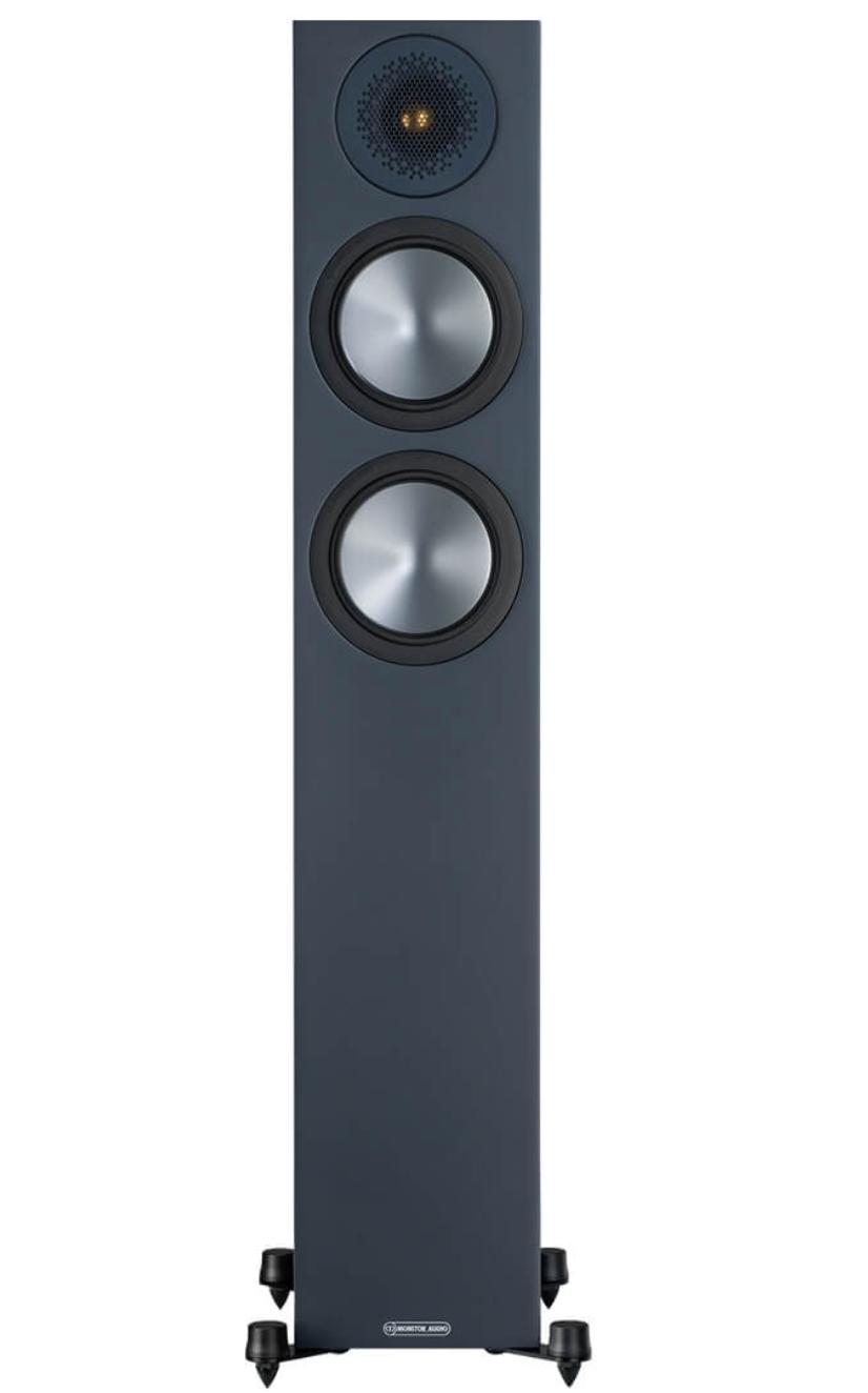 Monitor Audio Bronze 200 Floorstanding Speakers, individual speaker in black