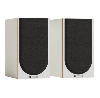 Monitor Audio Bronze 50 7G Bookshelf Speakers in White with Grille