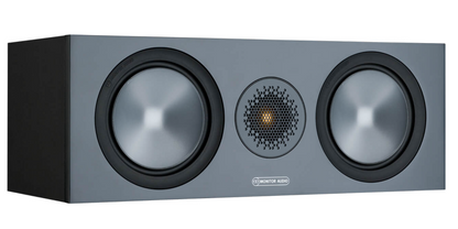 Monitor Audio Bronze C150 Centre Speaker in black, angled view
