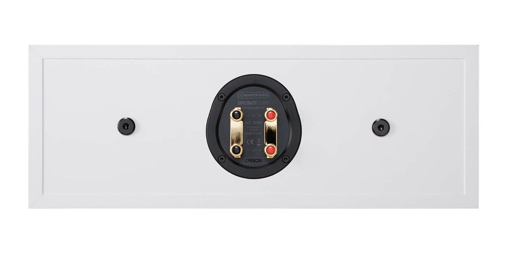 Monitor Audio Bronze C150 Centre Speaker in white, back view
