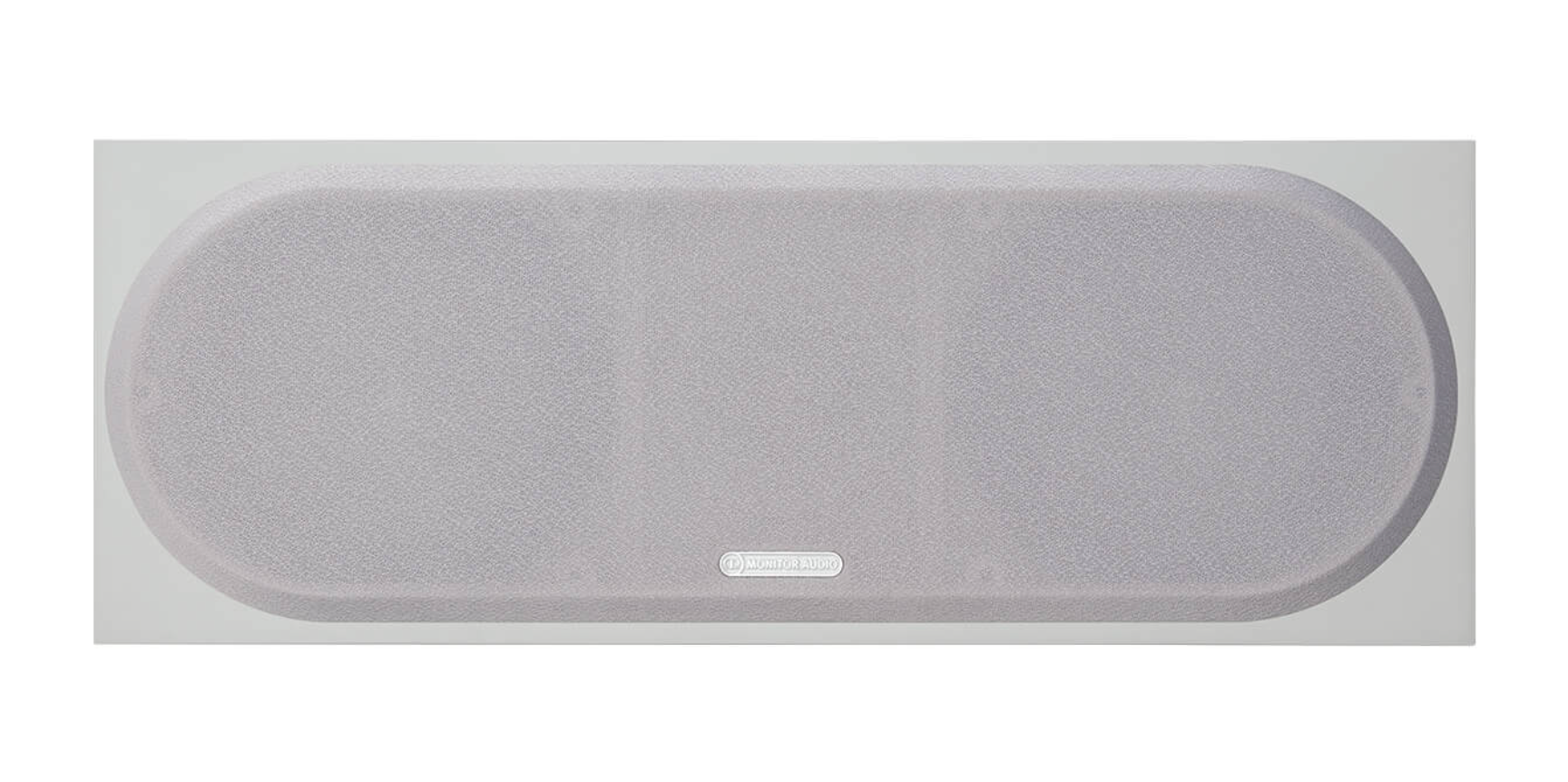 Monitor Audio Bronze C150 Centre Speaker in white, front on with grille