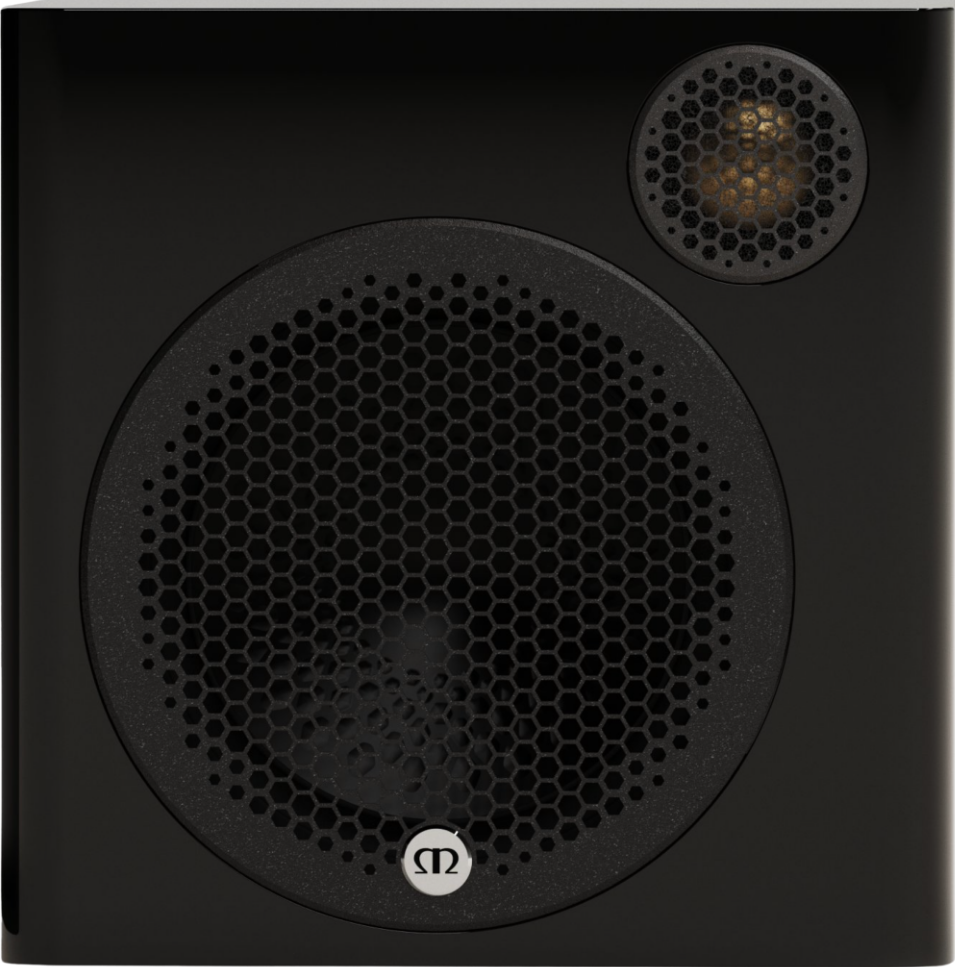 Monitor Audio Radius 1(4G) Bookshelf Speaker  in Gloss  Black, front