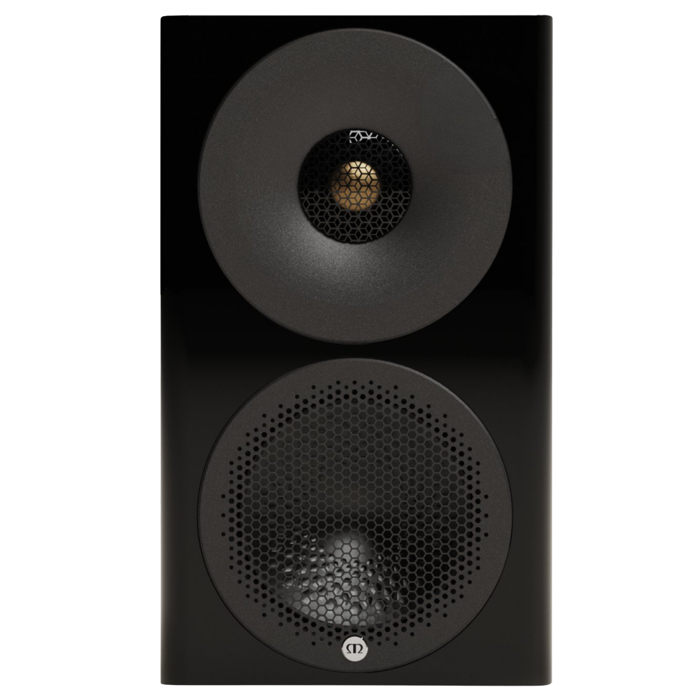 Monitor Audio Radius 3 (4G) Bookshelf Speaker in High Gloss Black, front